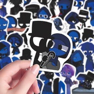 63pcs Sprunki Sticker Black Blue CP Rhythm Box Fun Creative Decoration Mobile Account Desktop Waterp