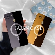 [GC012] OPPO A5s CaseA7/A12/A11K/F9/REALME 2 PRO/A3S/A1K/REALME C2 APPLE ROUND LOGO Motif - Trendy C