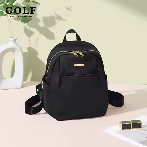 GOLF Green Backpack Small Women Black Backpack Bags Simple Elegant Oxford Back Pack Fashion Shoulder