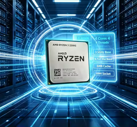 AMD Ryzen 3 2200G Low Heat 14nm Processing Chip AM4 Socket Multi-tab Browsing Social Media Daily Use
