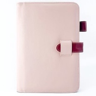 Premium PVC A5 Notebook Cover in Romantic Rose Quartz and Passionate Bordeaux