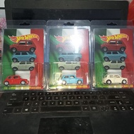 Custom Card The Italian Job Morris Mini Set 3 Pcs Red Blue White Hw Hot Wheels Hotwheels Rubber Tire