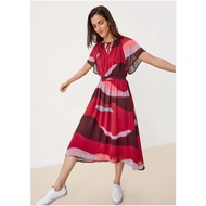 [CIS064] S*oliver RAGLAN MULTICOLOR MIDI DRESS
