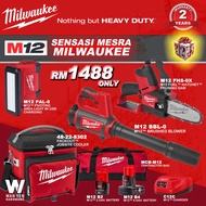 MILWAUKEE M12 SENSASI MESRA COMBO KIT (FHS-0X , BBL-0 , PAL-0, 48-22-8302)