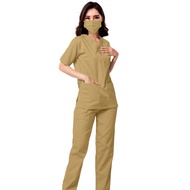 One Set Ok Short Sleeve Premium - OKA Nurse Doctor Guard Trust Wear Nurse Scrub Suit Medical Scrub U
