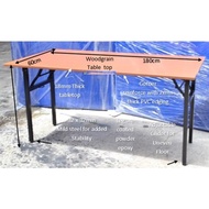 banquet table with PVC edging  Size 60W x 180L x 75H cm, Strong Mild steel leg 32 x 32 mm, Foldable 