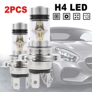 ความสว่างสูงฉนวนสองชั้นติดตั้งง่าย2ชิ้น H4 100W 3030 20smd หลอดไฟ Led รถยนต์ไฟฟ้าสูงสำหรับขับรถหลอดไฟไฟตัดหมอกหลอดฮาโลเจนหลอดไฟไฟหน้ารถยนต์ไฟตัดหมอกสปอร์ต