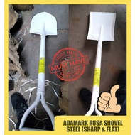 ADAMARK RUSA STEEL SHOVEL (SHARP AND FLAT) ALL USES SHOVEL HEAVY DUTY
