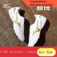 YQ47 Mizuno（MIZUNO）Xinrui Kangaroo Skin Mid-End Low TopASBroken Nail Grass Training Soccer Shoes Adult Men