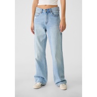 Stradivarius D92 wide leg jeans Low Waist Light Color