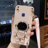 เคสเชือกยาว YBD สำหรับ Vivo Y85 V9เยาวชน1723 Y95 Y91 Y93 1807 1815เคสโทรศัพท์ VIVO V11i Y97 1806น่ารักนักบินอวกาศแผ่นยางกันลื่น