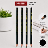 Greebel Pencil Graphite Pencil 4B 1 Pcs (Unit) School Office Sketch Drawing Pencil 7018 Grade 4B
