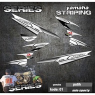 (cod) striping mio sporty - STICKER MIO SPORTY kode 01 - desain racing
