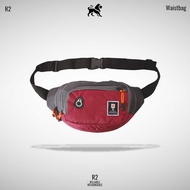 MEN'S SLING BAG 2 ZIPPERS SPORTS BAG MEN'S WAIST BAG MEN'S WATERPROOF WAISTBAG R2