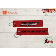 AVCRAFTZ B777 REMOVE BEFORE FLIGHT AVIATION KEYTAG BAG TAG KEY HOLDER COLLECTIBLES