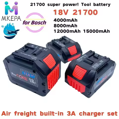 4Ah 8Ah 12Ah 15Ah ProCORE replacement battery, for Bosch 18V cordless tools BAT609 BAT618 GBA18V 217
