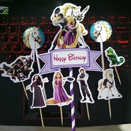 Topper banner happy birthday Rapunzel tangled