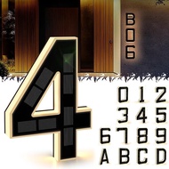 ISUNMEA Solar Powered House Number, 9-Inch Waterproof LED Address Plate, Suitable for Number d 0INX 