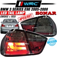 Sonar BMW 3 Series E90 2005 - 2008 Led Tail Lamp ( Smoke + Red )