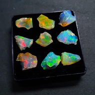 Krishna Hai 98.00Cts Ethiopian Opal Red, Green, Blue, Yellow, Mix, Natural A+ Raw Ethiopian Opal Sto