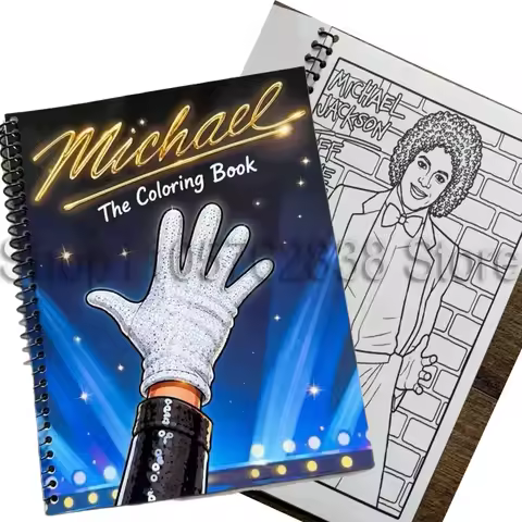 Michael Coloring Book Stress Relief Drawing Book Adult Kids Creative Painting Activity Book