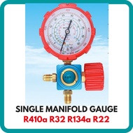 Manifold Gauge GAS METER High Pressure Single Gauge for R410a/R32/R134a/R22/R404/R407 Air Conditione