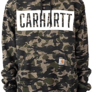 Cartt Cartt เสื้อกันหนาวมีฮู้ดพรางตัว Carhartt (105061) แบรนด์อินเทรนด์แท้นำเข้าจากต่างประเทศอบอุ่นแ