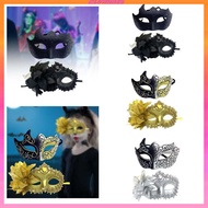 [Kloware2] 2Pcs Couple Masquerade Mask Set Party Flower Decorative Half Face Mask Costume for Dance 