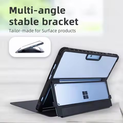 For Surface Pro 10 Protective Cover Pro 11 Acrylic Transparent Shell Microsoft Pro 9 Tablet Keyboard