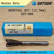 MATA SATODA PROFILE BIT Router Bit Dovetail Bit 1/ 4 Inch x 12.7 mm Japan Tech 207-080