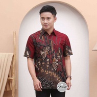 Kemeja Batik Pria Lengan Pendek Murah Kualitas Super Baju Batik Pria Motif Terbaru 2024 Hem Batik