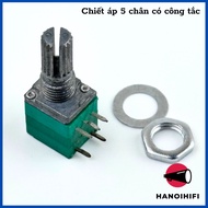 5-pin rheostat/potentiometer B10K B20K B50K B100K volume - on/off switch from Hanoi Hifi