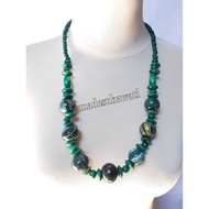 GANTUNGAN 70cm circle wooden ball necklace craft