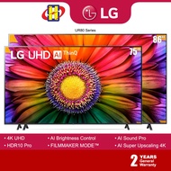 LG 4K UHD LED Smart TV (75Inch - 86Inch) UR80 Series with Al Sound Pro Smart TV 75UR8050PSB / 86UR8050PSB