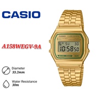Casio Standard A158W Men's Stainless Steel Wrist Watch Model A158WEGV-9A  - Gold