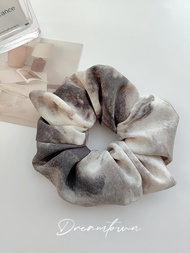 Dreamtown ไม้กางเขนผมสไตล์จีนโบราณแบบไม่มีเสียง ผ้าฝ้ายลายภูเขาและน้ำ รุ่นใหม่ ไม้กางเขนผมแบบลำลอง