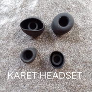 Karet headset handset handsfree hedset henset hensfri earphone hitam