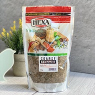 HEXA HALAL Black Pepper Coarse 500gm Lada Hitam Kasar Food Service