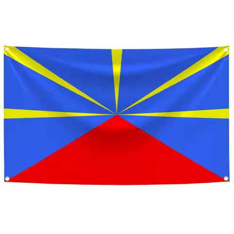3x5 Ft Reunion Island Proposed Flag Polyester Digital Printing Banner Wall Art Home Outdoor Decorati