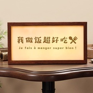 Canteen Restaurant Hotel Atmosphere Decorative Painting Luminous Photo Frame Dining Table Light Box 