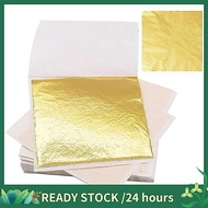 200 PCS Gold Sheets Gold Foil for Art Gilding Flakes 8.5x8 cm Metal Gold Leaves Flakes Gold Flakes