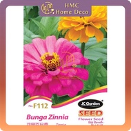 F112 ZINNIA JC GARDEN FLOWER SEED BIJI BENIH BUNGA