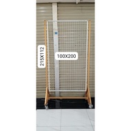 GANTUNGAN (Second Hand) Iron Ram for Goods Hanger Size 100 x 200 Plus 4 Wheels Can Push