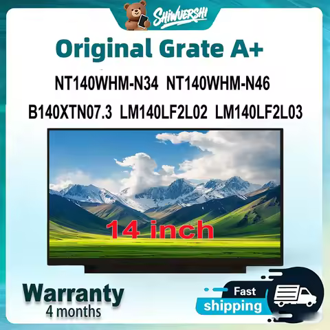 Wholesale 14" Laptop Lcd Screen Monitor Panel Slim NT140WHM-N34 NT140WHM-N46 B140XTN07.3 LM140LF2L02