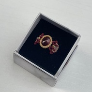 221128 Macrame 南美蠟線 石榴石 介指