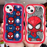 D-78 Spiderman Transparent Casing for Tecno Spark GO1S GO1 GO 1S 2020 2024 Case