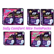 Sofy Comfort Nite Body Fit Motion Fit Wing TwinPacks Value Pack Cottony Soft Sanitary Pad 29cm 33cm 
