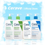 CERAVE FOAMING CLEANSER 236ML+CeraVe Hydrating Cleanser (236ml)+CeraVe SA Smoothing Cleanser 236ml+C
