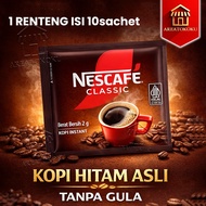 [1 Pack of 2 grams x 10 pcs] NESCAFE Classic Ground Coffee Without Grounds, Strong, Bitter Robusta S