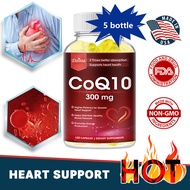 CoQ10 Supplement, 300 mg - Supports cardiovascular health and replenishes cellular energy